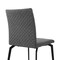 Armen Living Lyon Gray Fabric and Metal Dining Room Chairs, PK2 LCLYSIGREY - alternate 7